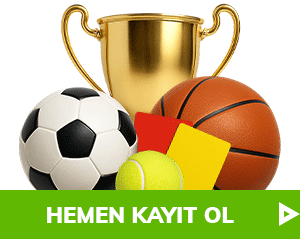 Kupa ve spor ekipmanlarıyla üyelik görseli